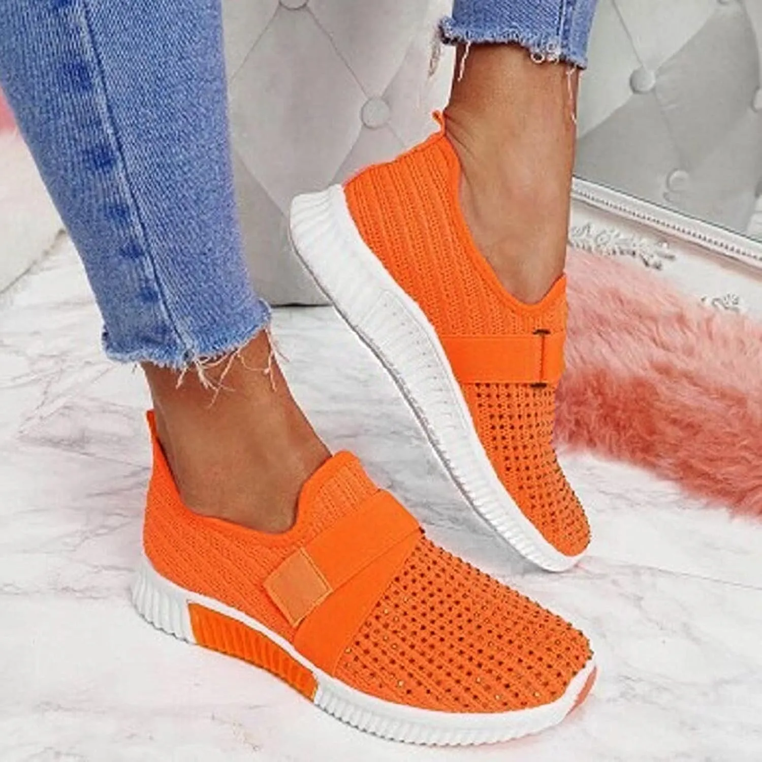 Womens Fashion Sneakers 2023 Wedge Heel Non Slip Work Shoes Women Wide Womens Athletic Shoes Wide Width Stylish Platform Sneakers for Women 2023 Zapatos Negros De Vestir Bajos para Mujer