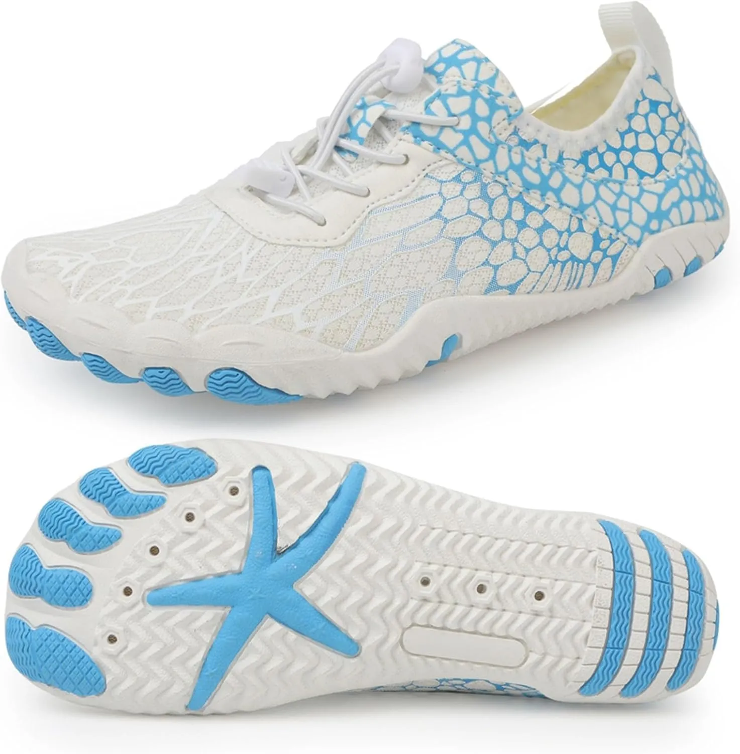 Women's Lightweight Quick Drying,Aqua Water Shoes Athletic Comfy Walking Shoes Men's and Women's Non Slip Sports Sneakers Outdoor River Tracing Shoe Summer Breathable Hiking Running Fitness Footwear