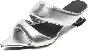 Women's Pointed Toe Sandals - Strange Style Mid Heels, Summer Outdoor Dress Versatile