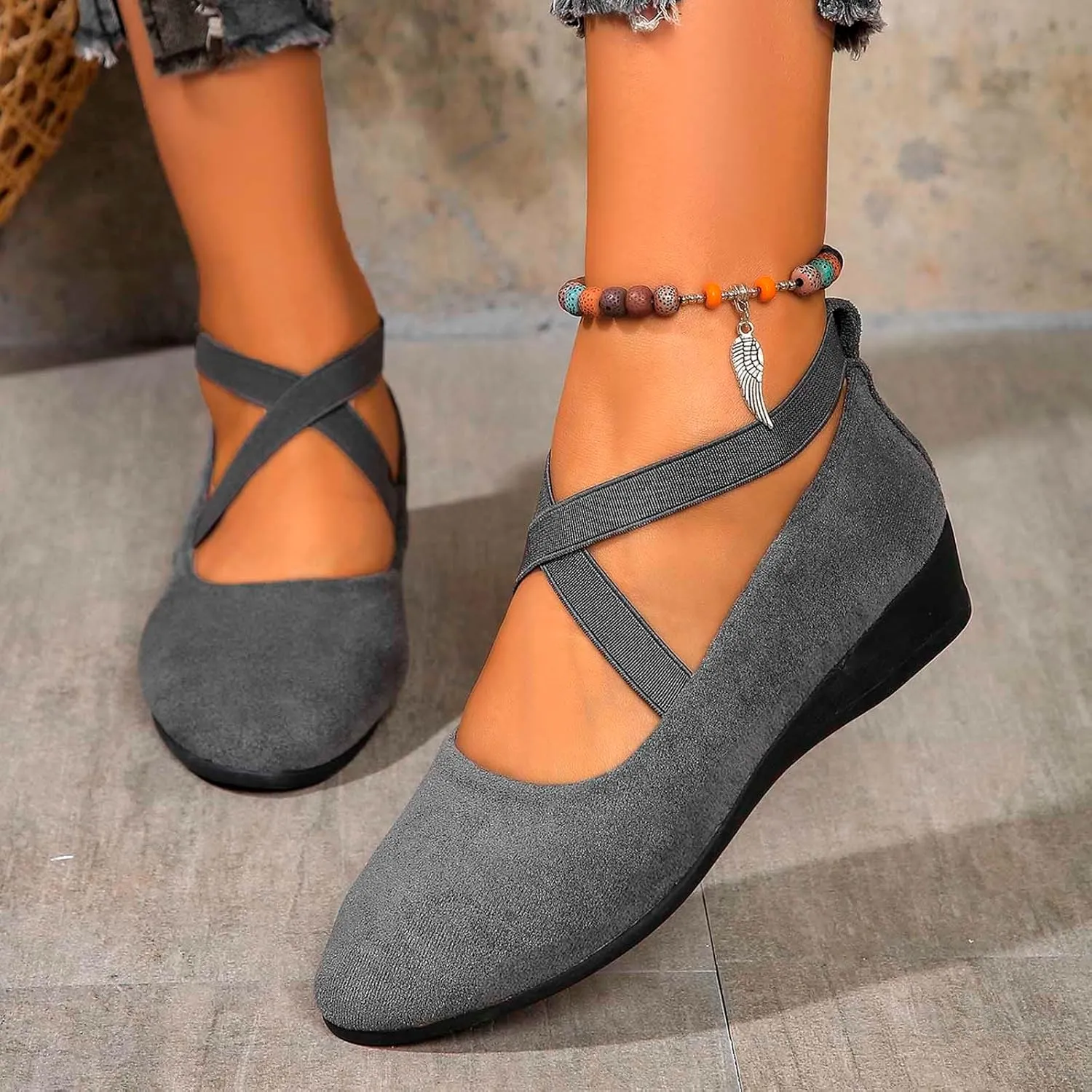 Women's Sandals Comfort Light Shoe Flat Flats Toe Shallow Slip on Comfortable Walking Shoes Fashion Dress Shoes 2025