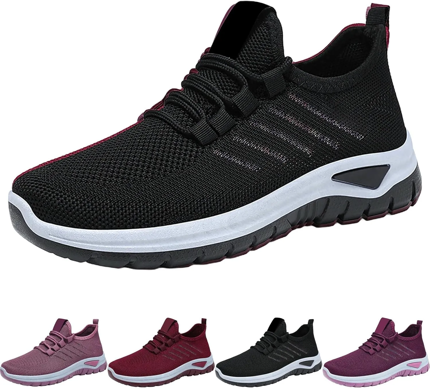 Women's Shoes Sneakers Lightweiht Breathable Mesh Athletic Shoes Summer Casual Fashion Non Slip Walking Workout Shoes