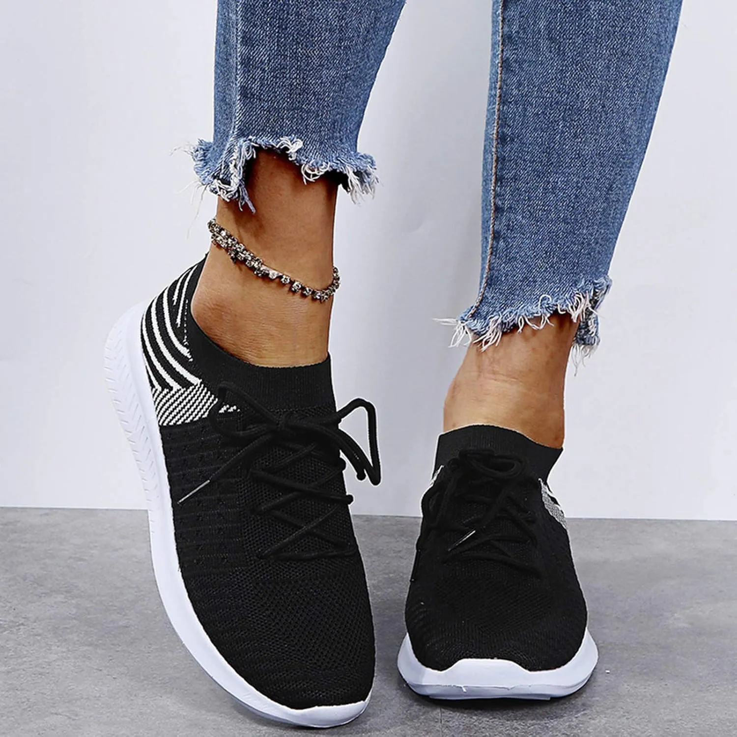 Womens Shoes Sneakers Tenis Antideslizantes para Mujer Azul Marino Women's Running Shoes Black Sole Womens Slip On Sneakers with Arch Support Red Women's Slip On Shoes