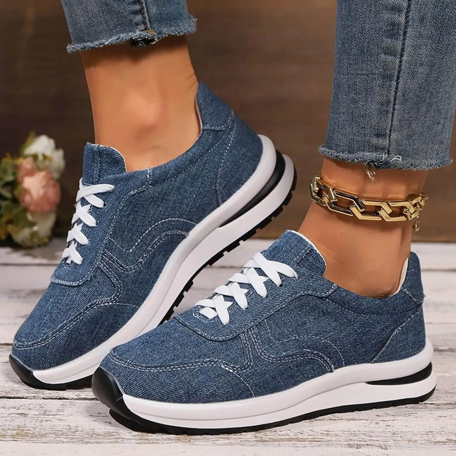 Womens Sneakers Walking Sneakers for Women Sports Shoes Women's Slip on Shoes Casual Flat Comfortable Walking Shoes