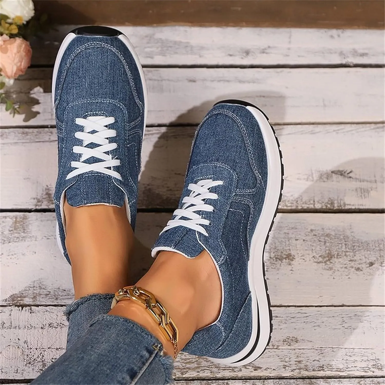 Womens Sneakers Walking Sneakers for Women Sports Shoes Women's Slip on Shoes Casual Flat Comfortable Walking Shoes
