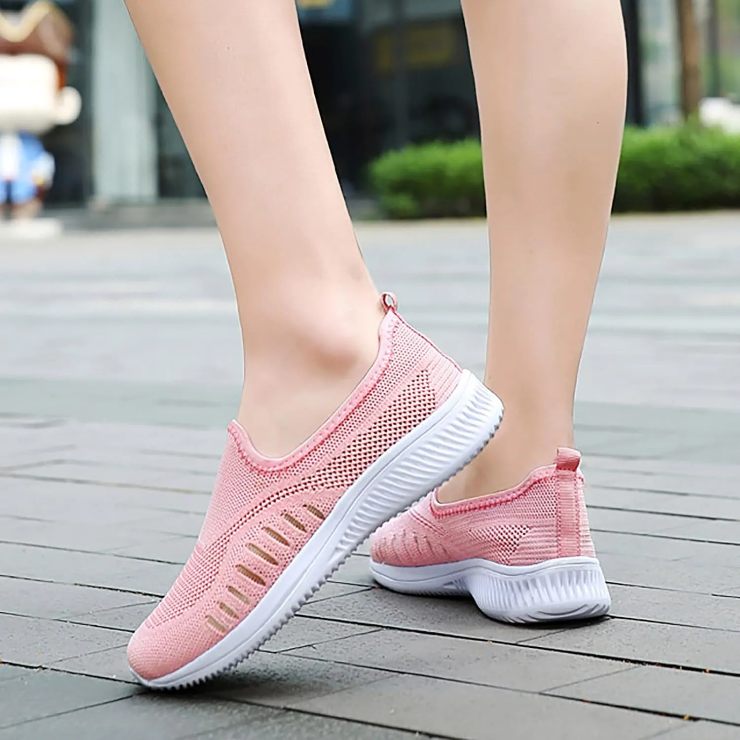 Women's Soft Orthopedic Shoes Breathable Woven Go Walking Slip On Foam Shoes Arch Support Hands Bass Shoes Men Casual