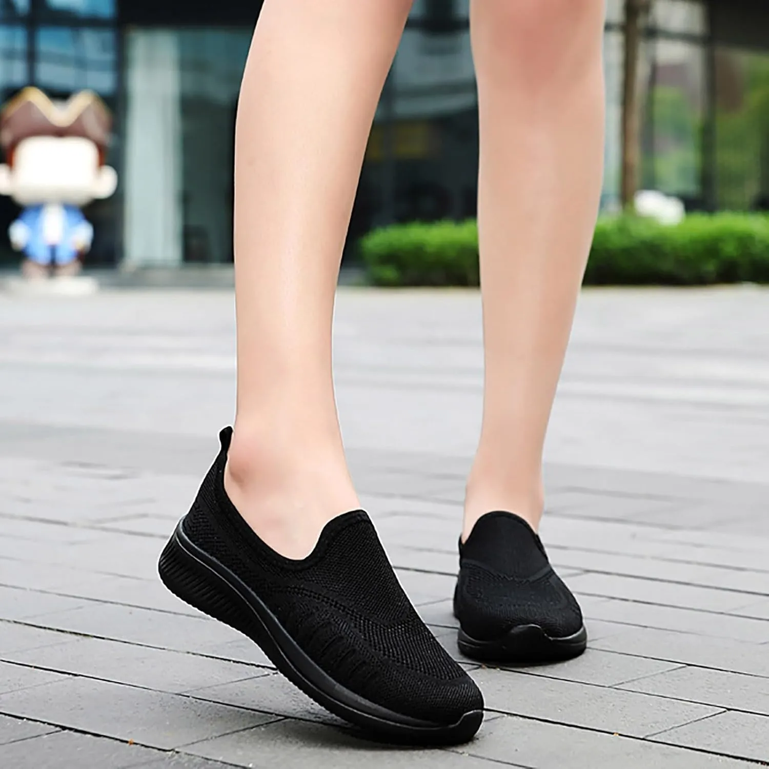 Women's Soft Orthopedic Shoes Breathable Woven Go Walking Slip On Foam Shoes Arch Support Hands Bass Shoes Men Casual