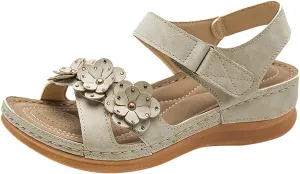 Womens Summer Platform Sandals Wedge Sandals Beach Casual Dressy Sandal Comfortable Lightweight Shoes Flower Sandal