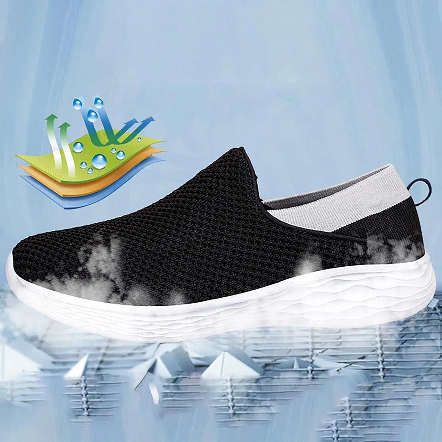 Womens Tennis Shoes Size 11 Wide Width Slip On Walking Shoes for Senior Women Comfortable Casual Shoes for Women Size 5.5 Womens Sneakers Size 11 Wide Width Zapatos para Mujer Comodos De Fiesta
