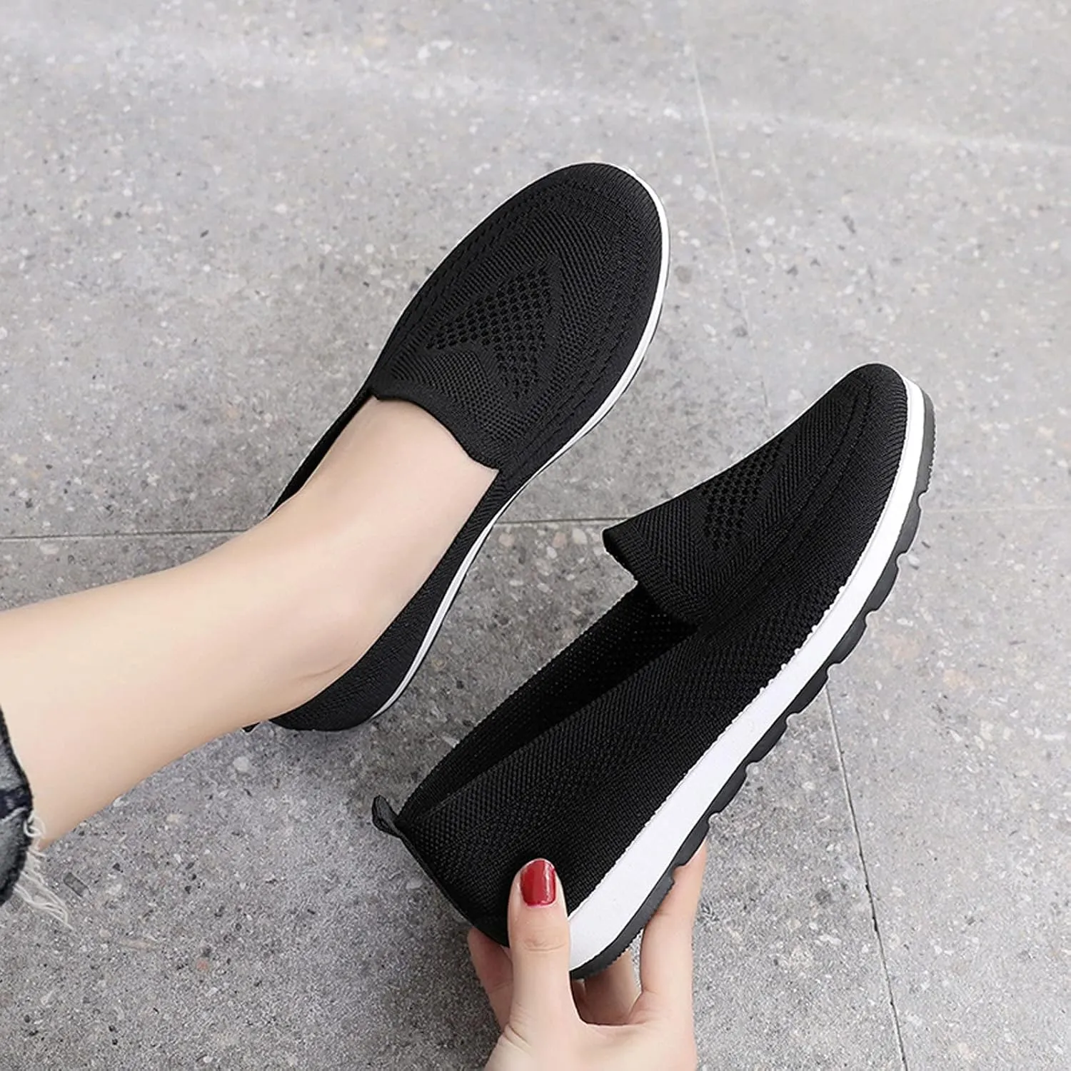 Women's Tennis Shoes Women Running Shoes Women's Slip on Walking Running Shoes Casual Fashion Comfort Sport Shoes