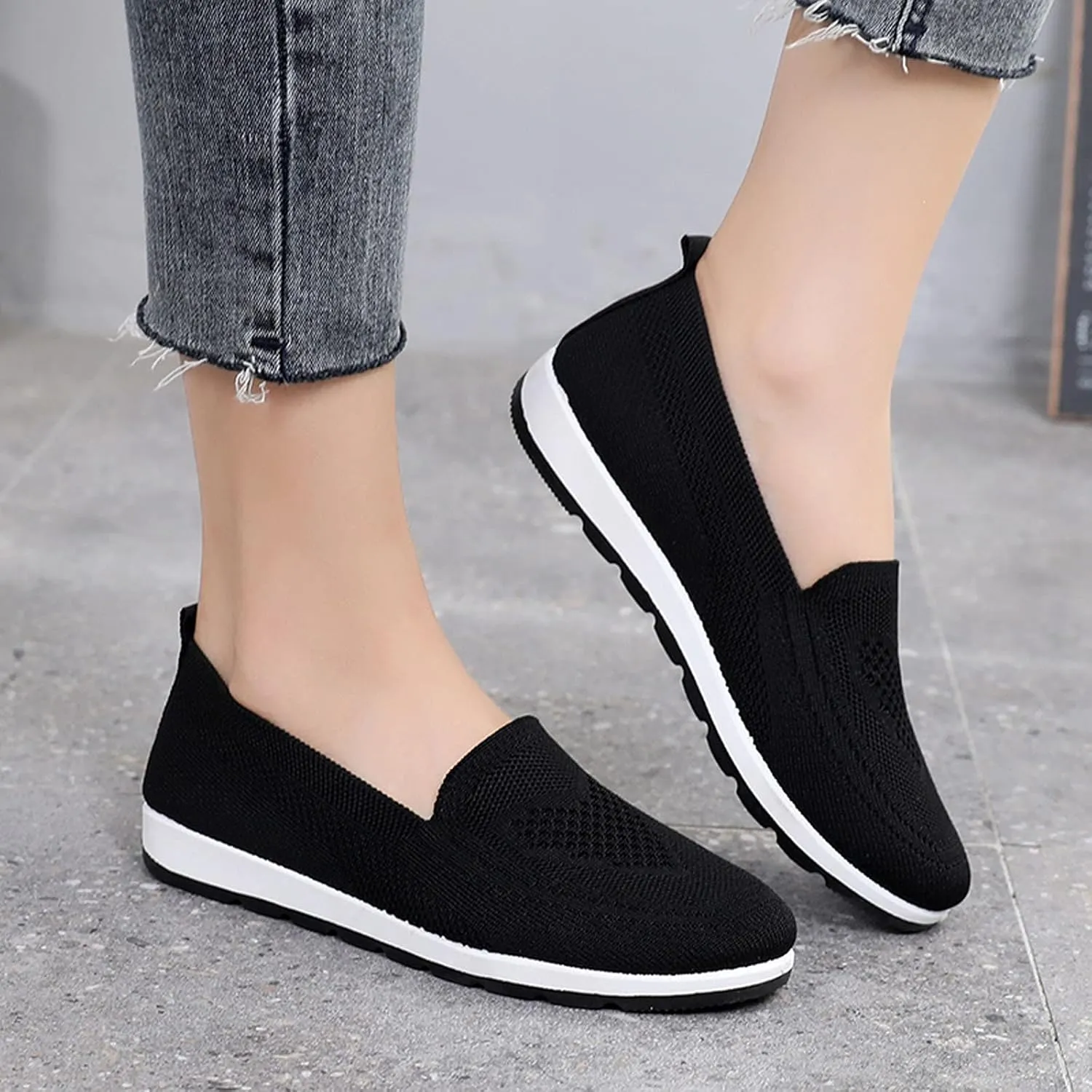 Women's Tennis Shoes Women Running Shoes Women's Slip on Walking Running Shoes Casual Fashion Comfort Sport Shoes