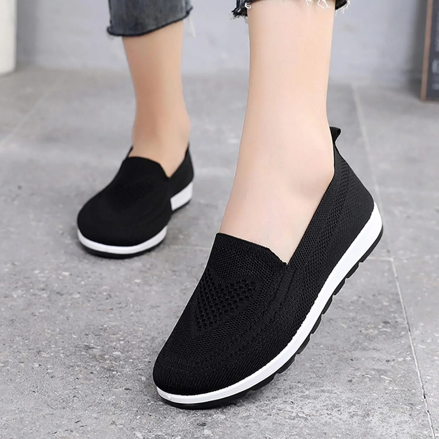 Women's Tennis Shoes Women Running Shoes Women's Slip on Walking Running Shoes Casual Fashion Comfort Sport Shoes