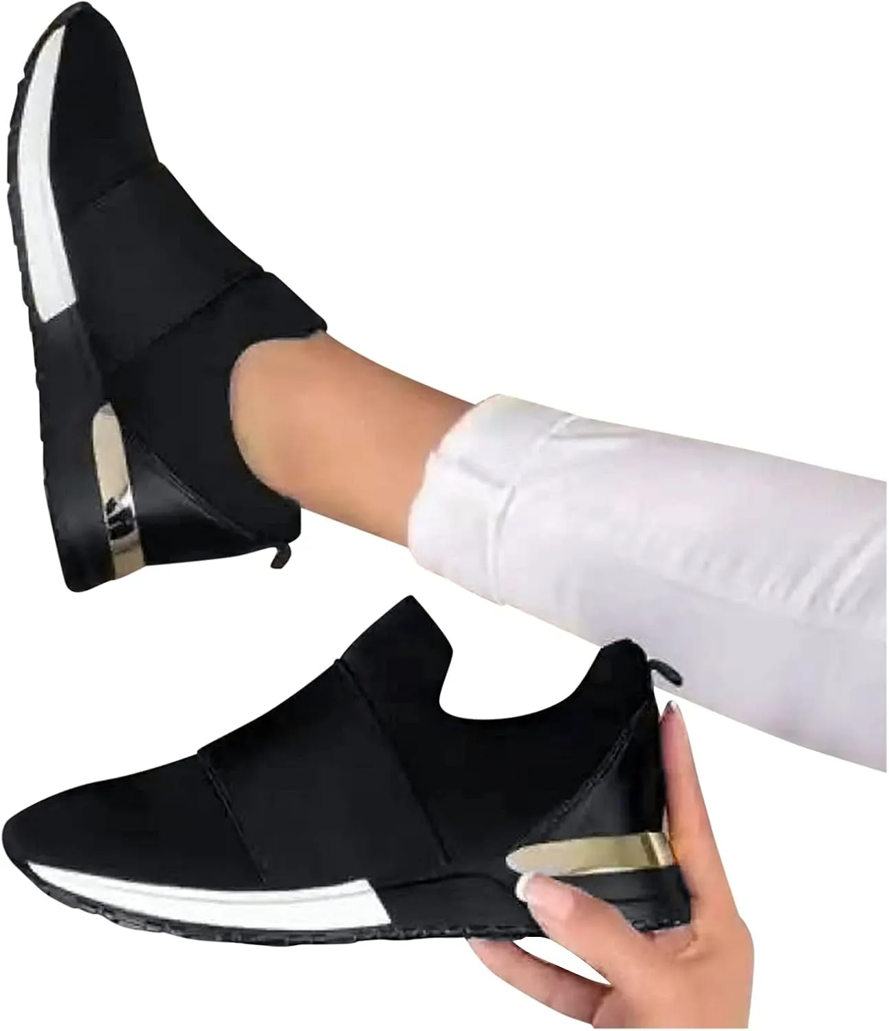 Womens Trail Running Shoes Wide Width Zapatos De Piel para Mujer Suaves Y Comodos De Vestir Women Slip On Shoes Dressy Womens White Platform Sneakers Zapatos OrtopDicos De Trabajo para Mujeres