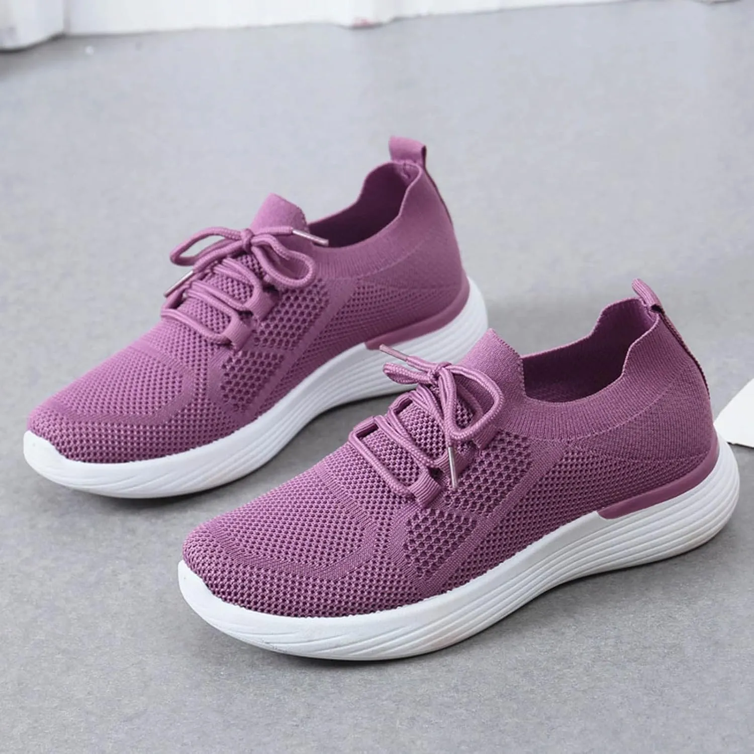 Womens Walking Shoes Wide Width Office Black Women Walking Shoes Sock Sneakers Mesh Slip On Air Womens Casual Shoes with Arch Support Womens Casual Sneakers Wide Women's Size 8 Non Slip Work Shoes
