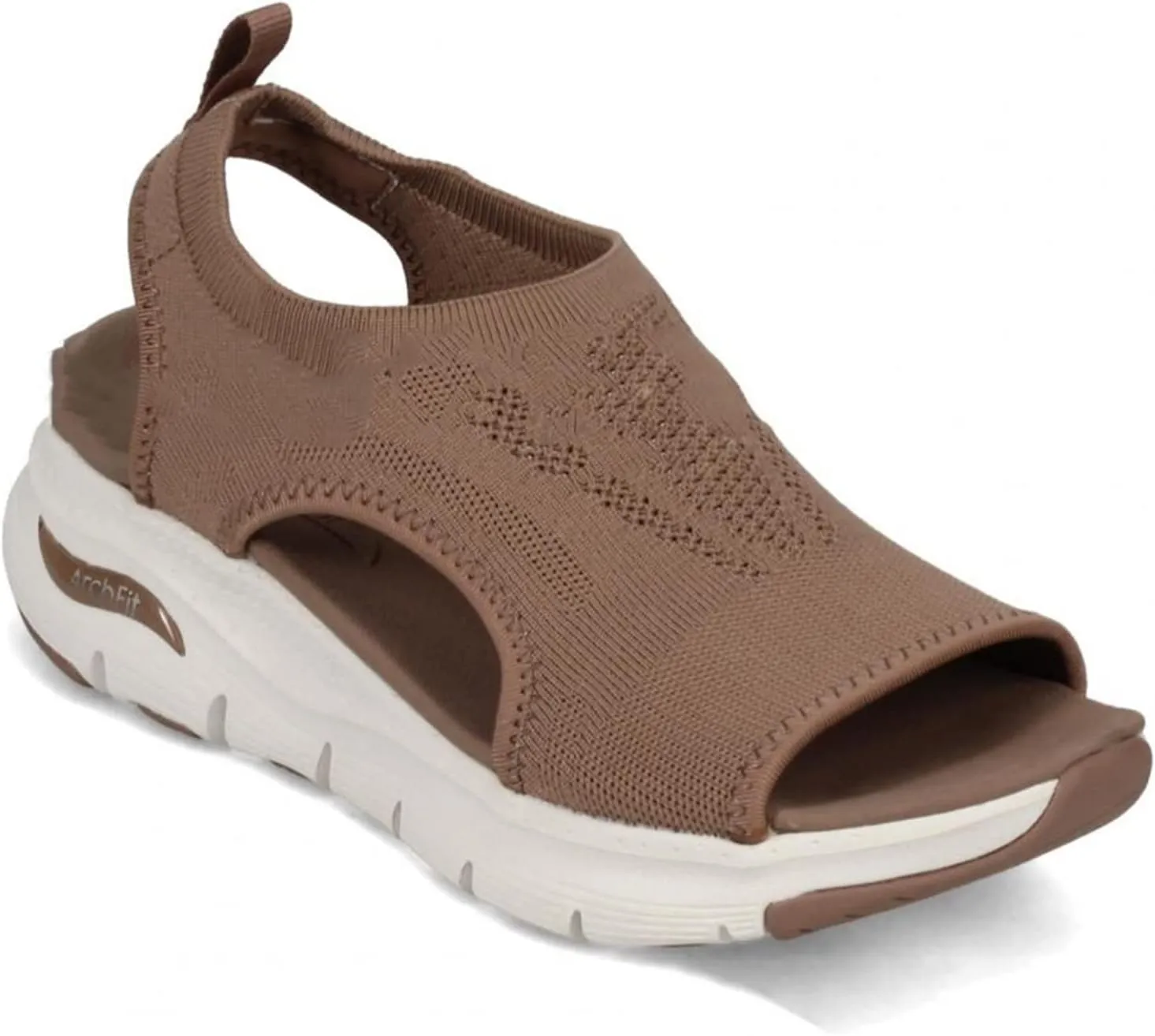 Women's Wedge Sandals Orthopedic Open Toe Leather Sandals Non-Slip Lightweight Large Size Comfortable Fish Mouth Sandals Fashion Summer Shoes,Pink,US8/EU40