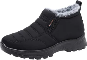 Women's Winter Thermal Boots for Women Waterproof Snow Winter Warm Hiking Work Comfy Boots Sneakers Walking Shoes Cowgirl