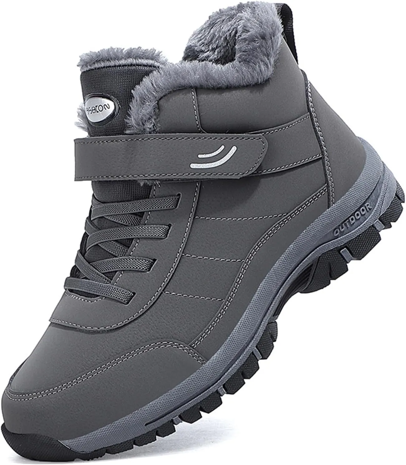 Work Boots for Men Waterproof Hiking Sneakers Shoes with Hook Loop Womens Working Shoes Insulated Waterproof Outdoor Shoes Lightweight Hike Grounded Footwear