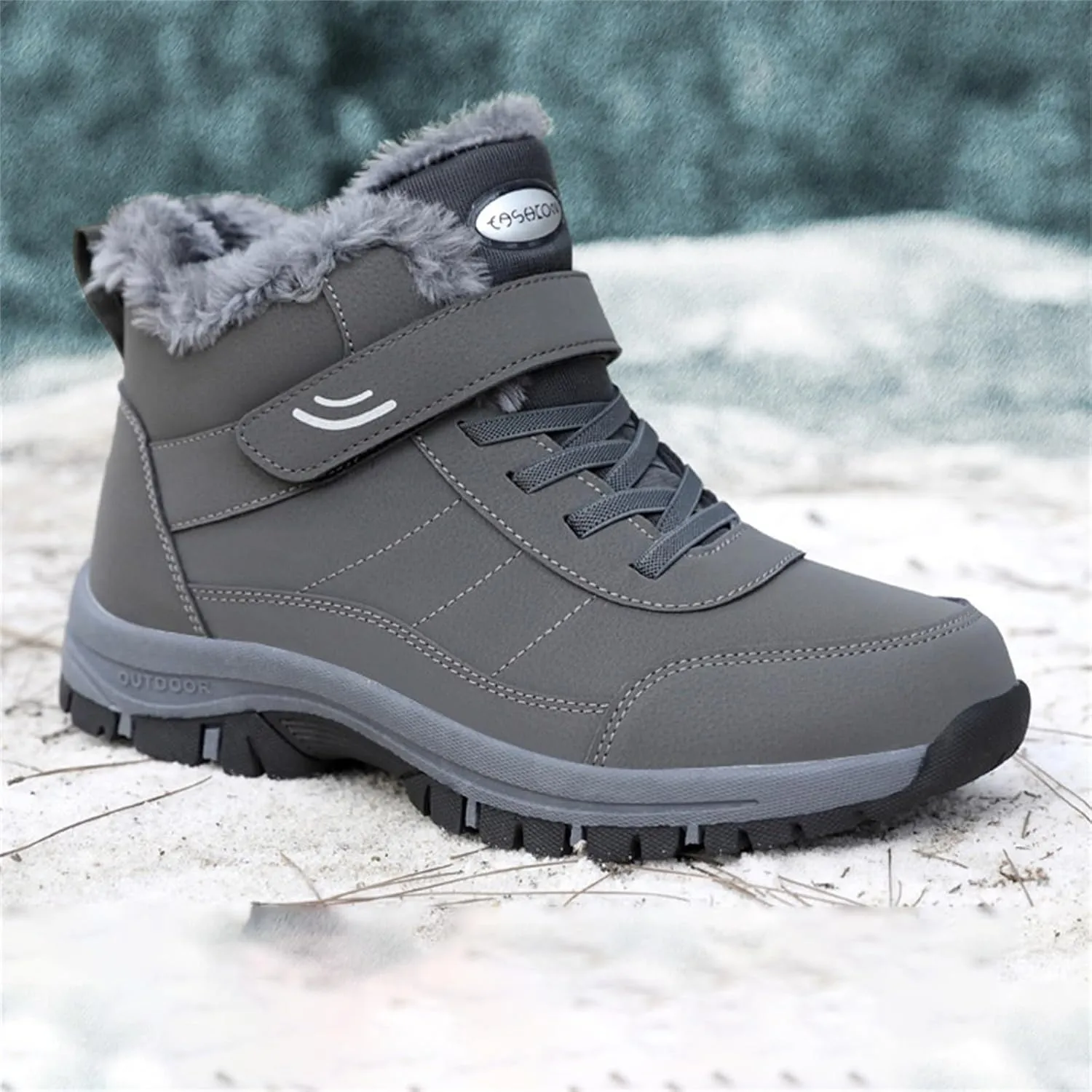 Work Boots for Men Waterproof Hiking Sneakers Shoes with Hook Loop Womens Working Shoes Insulated Waterproof Outdoor Shoes Lightweight Hike Grounded Footwear