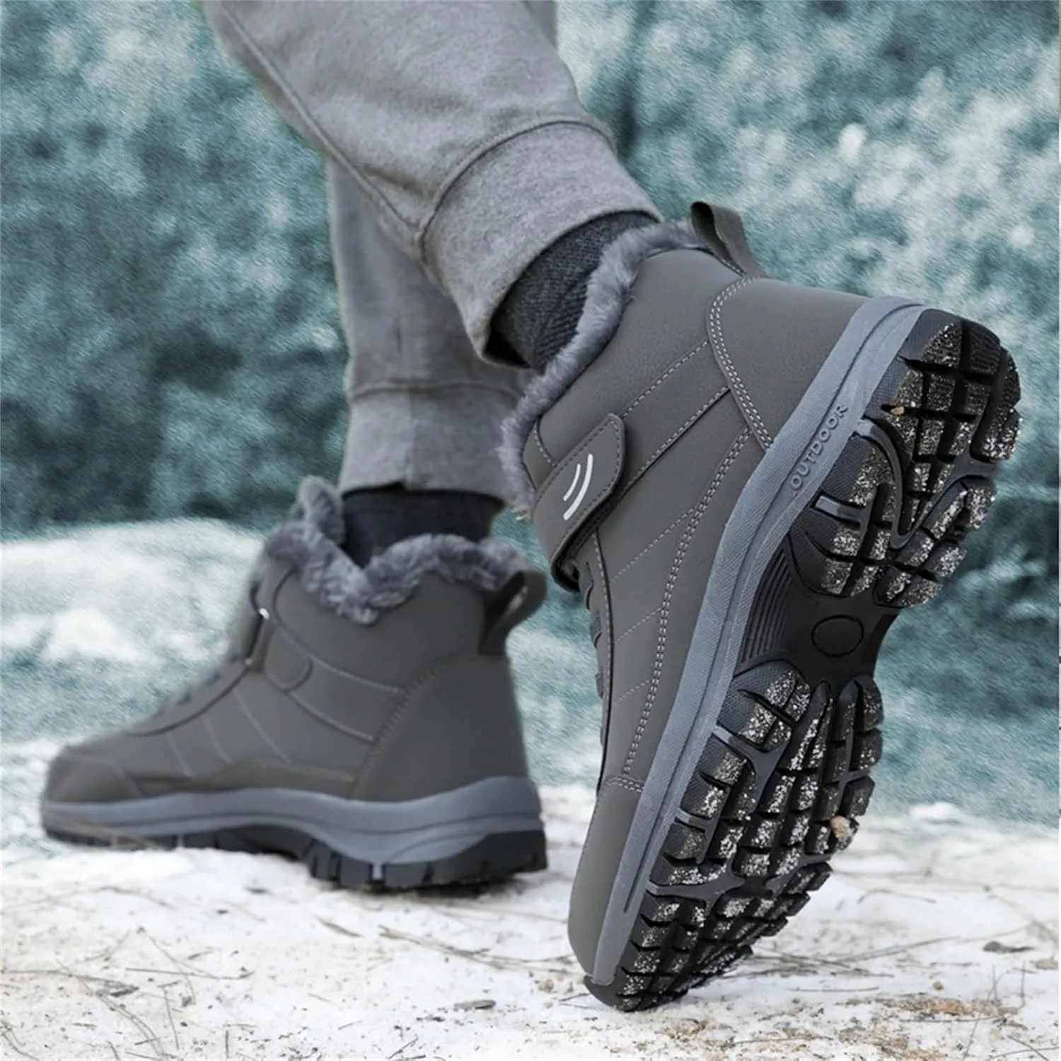 Work Boots for Men Waterproof Hiking Sneakers Shoes with Hook Loop Womens Working Shoes Insulated Waterproof Outdoor Shoes Lightweight Hike Grounded Footwear