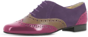 YDN Women's Oxford Dress Shoes Chunky Low Heels Lace Up Business Formal Loafers Self-tie Womens Casual Shoes Size 4-16 US